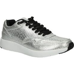 Sportowe blink 601536. Szare buty sportowe damskie Blink, bez wzorów, ze skóry ekologicznej, sportowe. W wyprzedaży za 49,99 zł.