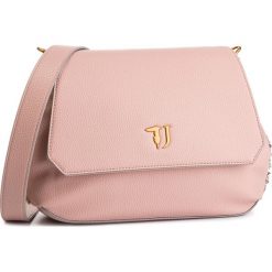 Torebka TRUSSARDI JEANS - Lavanda Shoulder Bag 75B00450 P040. Różowe listonoszki damskie Trussardi Jeans, bez wzorów, z jeansu, bez dodatków. W wyprzedaży za 349,00 zł.