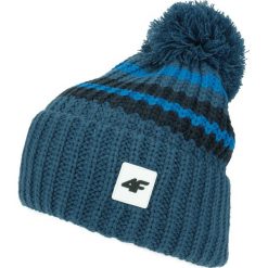 Czapka męska CAM002 - denim. Szare czapki męskie marki 4f, z denimu. W wyprzedaży za 29,99 zł.