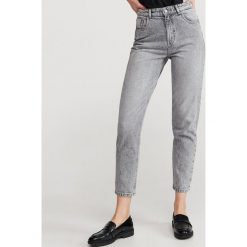Jeansy mom - Jasny szary. Szare jeansy damskie Reserved. Za 119,99 zł.