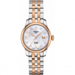 TISSOT PROMOCJA ZEGAREK Le Locle Automatic Lady (29.00) T006.207.22.116.00. Białe, analogowe zegarki damskie TISSOT. W wyprzedaży za 3168,00 zł.