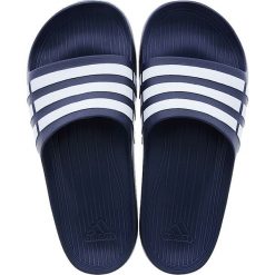 Adidas Performance - Klapki Duramo. Niebieskie klapki damskie marki adidas Performance, z gumy. Za 89,90 zł.