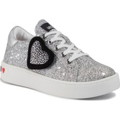 Sneakersy LOVE MOSCHINO - JA15073G1AIJ0902 Argento. Szare półbuty damskie Love Moschino, ze skóry ekologicznej. Za 869,00 zł.