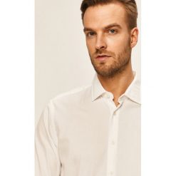 Pierre Cardin - Koszula. Białe koszule męskie Pierre Cardin, bez wzorów, z bawełny, eleganckie, z włoskim kołnierzykiem, z długim rękawem. W wyprzedaży za 299,90 zł.