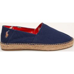 Polo Ralph Lauren - Espadryle. Niebieskie espadryle męskie Polo Ralph Lauren, bez wzorów, z materiału. Za 339,90 zł.