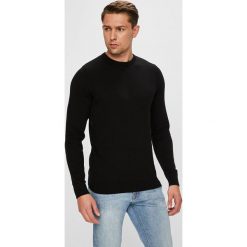 Jack & Jones - Sweter. Brązowe swetry męskie Jack & Jones, xl, bez wzorów, z bawełny, z okrągłym kołnierzem, bez kaptura. W wyprzedaży za 69,90 zł.