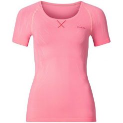 Odlo Koszulka tech. Odlo Shirt s/s crew neck EVOLUTION LIGHT Blackcomb - 184041 - 184041/30278/S. Różowe bluzki damskie marki Odlo, s. Za 128,01 zł.