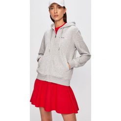 Calvin Klein Jeans - Bluza. Szare bluzy damskie Calvin Klein Jeans, s, z nadrukiem, z elastanu, bez rękawów, z kapturem. W wyprzedaży za 379,90 zł.