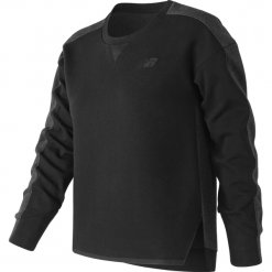 New Balance WT73525BK. Czarne bluzy damskie New Balance, xs, w paski, z bawełny, bez rękawów, bez kaptura. W wyprzedaży za 99,99 zł.