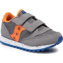 Sneakersy SAUCONY - Jazz Double Hl SK261590 Grey/Orange/Blue. Szare trampki chłopięce Saucony, bez wzorów, ze skóry, na rzepy. Za 189,00 zł.