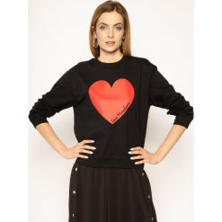 Bluza LOVE MOSCHINO W630633E 2124 C74. Czarne bluzy damskie Love Moschino, bez wzorów, z elastanu, bez rękawów, bez kaptura. W wyprzedaży za 469,00 zł.