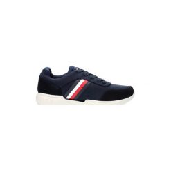 Buty Tommy Hilfiger FM0FM01952. Niebieskie trampki męskie TOMMY HILFIGER, bez wzorów, bez zapięcia. Za 322,59 zł.