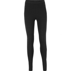 Legginsy z wstawką w prążek z boku bonprix czarny. Czarne spodnie damskie bonprix. Za 54,99 zł.