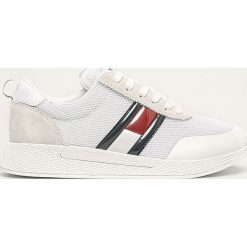 Tommy Jeans - Buty. Pomarańczowe buty sportowe damskie Tommy Jeans, bez wzorów, z jeansu, sportowe. W wyprzedaży za 319,90 zł.