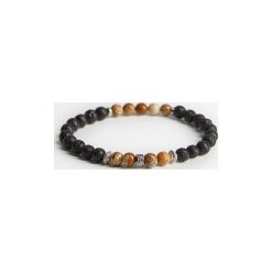 Mango Man - Bransoletka Stones. Czarne bransoletki męskie Mango Man. Za 99,99 zł.