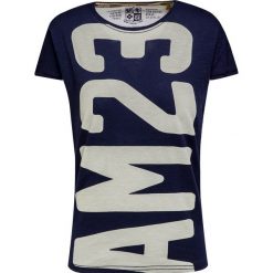 T-shirt AERONAUTICA MILITARE. Niebieskie bluzki damskie Aeronautica Militare, z nadrukiem, z bawełny, z okrągłym kołnierzem. Za 360,00 zł.