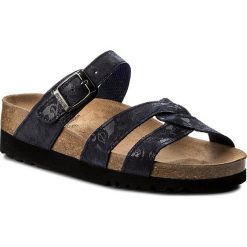 Klapki SCHOLL - Camberra F27130 1040 350 Navy Blue. Niebieskie klapki damskie marki Scholl, z nubiku. Za 225,00 zł.