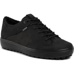 Półbuty ECCO - Soft 7 Tred M GORE-TEX 45022451052 Black/Black. Czarne półbuty męskie ecco, na co dzień, bez wzorów, ze skóry, klasyczne, bez zapięcia. W wyprzedaży za 499,00 zł.