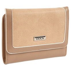 Doca Portfel damski 65257. Portfele damskie Doca, bez wzorów. W wyprzedaży za 88,00 zł.