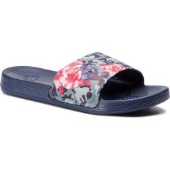 Klapki COQUI - Sana 6343-217-2100 Navy. Niebieskie klapki damskie Coqui, bez wzorów, ze skóry ekologicznej, bez obcasa. Za 59,99 zł.