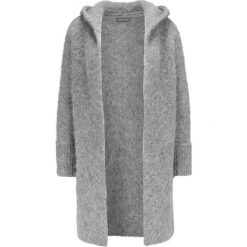 Kardigany damskie: Mint Velvet FLUFFY LONGLINE HOODED Kardigan granite