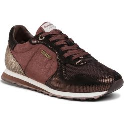 Sneakersy PEPE JEANS - Verona W Top PLS31037 Dark Mocca 887. Pomarańczowe półbuty damskie Pepe Jeans, bez wzorów, z jeansu, bez kołnierzyka. Za 329,00 zł.