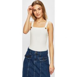 Tally Weijl - Top. Białe bluzki damskie TALLY WEIJL, s, bez wzorów, z elastanu, bez kołnierzyka. W wyprzedaży za 44,90 zł.