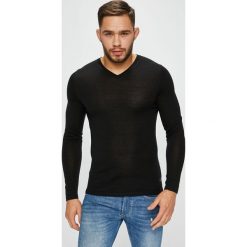 S. Oliver - Sweter. Czarne swetry klasyczne męskie marki s.Oliver BLACK LABEL, l, z dzianiny. W wyprzedaży za 179,90 zł.