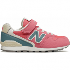 New Balance KV996TPY. Różowe buciki niemowlęce dziewczęce marki New Balance, z materiału, na sznurówki. W wyprzedaży za 149,99 zł.