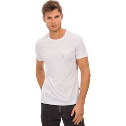 T-shirt w kolorze białym. Białe t-shirty męskie GALVANNI, xxl, z nadrukiem, z bawełny, z okrągłym kołnierzem. W wyprzedaży za 79,95 zł.