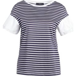 Bluzki, topy, tuniki: WEEKEND MaxMara PUGNALE Tshirt z nadrukiem riga navy/bianco