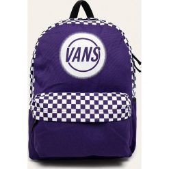 Vans - Plecak. Fioletowe plecaki damskie Vans, bez wzorów, z poliesteru. W wyprzedaży za 129,90 zł.