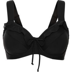 Biustonosz bikini minimizer na fiszbinach bonprix czarny. Czarne stroje kąpielowe damskie bonprix, bez wzorów. Za 69,99 zł.