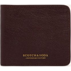 Scotch & Soda - Portfel skórzany. Niebieskie portfele męskie Scotch & Soda, bez wzorów, ze skóry. W wyprzedaży za 219,90 zł.