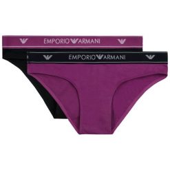 Komplet 2 par fig klasycznych Emporio Armani Underwear 163334 9P317 00221. Figi damskie Emporio Armani Underwear, xs, bez wzorów, z elastanu. W wyprzedaży za 99,00 zł.