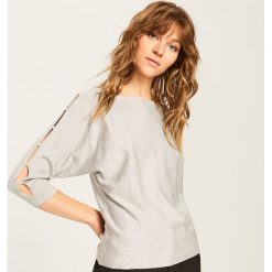 Sweter z ozdobnymi rękawami - Szary. Szare bez kategorii Reserved, m. Za 59,99 zł.