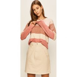 Vero Moda - Sweter. Różowe swetry damskie Vero Moda, s, bez wzorów, z elastanu, bez rękawów, bez kaptura. Za 119,90 zł.