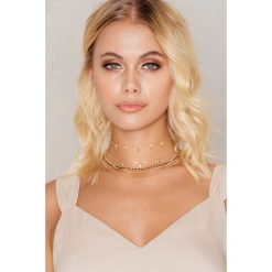 Naszyjniki damskie: NA-KD Accessories Naszyjnik z łańcuszkami – Gold