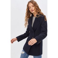 Answear - Płaszcz Answear Lab. Niebieskie kurtki damskie ANSWEAR, s, bez wzorów, z poliesteru, klasyczne, bez kaptura. Za 369,90 zł.
