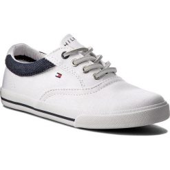Trampki chłopięce: Tenisówki TOMMY HILFIGER – Winston Jr 1D FB0FB00054 White 100