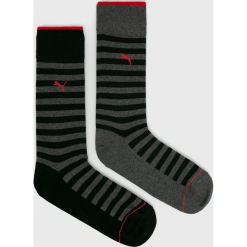 Puma - Skarpety (2-Pack). Czarne skarpetki męskie Puma, z bawełny. W wyprzedaży za 29,90 zł.