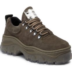 Sneakersy BRONX - 66286-C BX 1553 Khaki 851. Zielone półbuty damskie Bronx, ze skóry. W wyprzedaży za 449,00 zł.