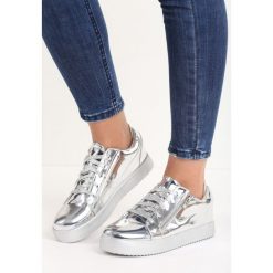 Buty sportowe damskie: Srebrne Buty Sportowe Mickay