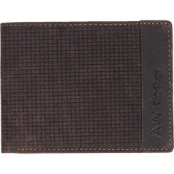 Portfel męski brązowy. Pomarańczowe portfele męskie Cedar, bez wzorów. Za 49,99 zł.