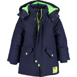 Blue Seven - Kurtka dziecięca 92-128 cm. Niebieskie kurtki chłopięce Blue Seven, bez wzorów, z poliesteru, długie, z kapturem. Za 199,90 zł.