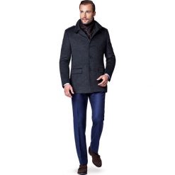 Kurtka Szara Cypriano. Szare kurtki męskie zimowe marki LANCERTO, m, z syntetyku, eleganckie. W wyprzedaży za 349,90 zł.