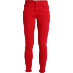 Boyfriendy damskie: Object OBJAYUSH ANKLE PANT Jeans Skinny Fit haute red