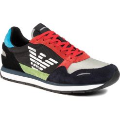 Sneakersy EMPORIO ARMANI - X4X215 XL200 A678 Universe/Lime/Black. Czarne sneakersy męskie Emporio Armani, bez zapięcia. W wyprzedaży za 549,00 zł.