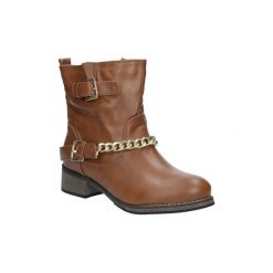 Botki Casu Workery z klamrami CD1404. Brązowe timberki damskie Casu, na klamry. Za 79,99 zł.