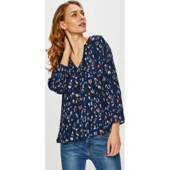Vero Moda - Bluzka. Niebieskie bluzki damskie Vero Moda, s, bez wzorów, z poliesteru, bez kołnierzyka, z długim rękawem. W wyprzedaży za 59,90 zł.
